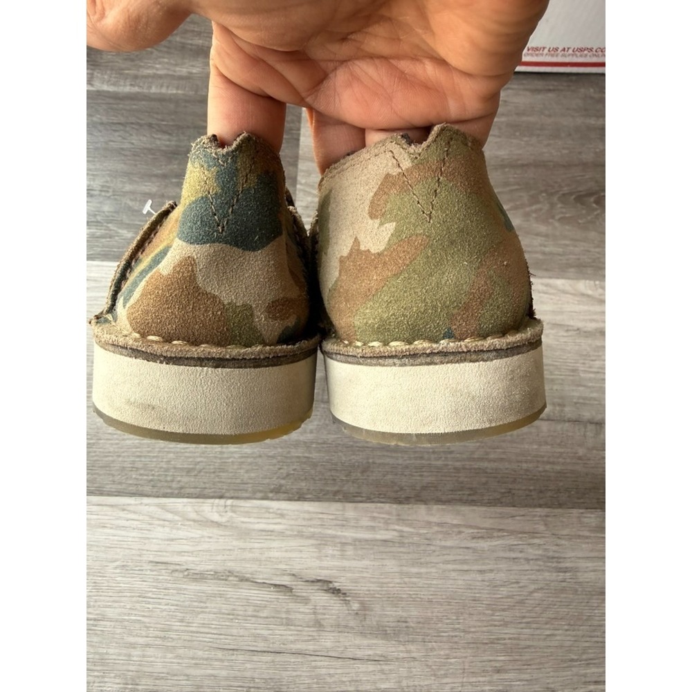 Ariat Cruiser Men 8EE Brown Leather Slip On Camo Heel Casual Loafer Shoe - Picture 3 of 7